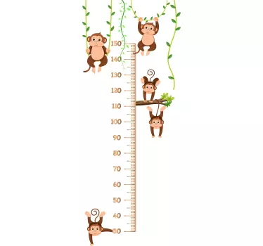 Naljepnice životinje sretni majmuni - TenStickers