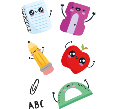 Naljepnice životinje set za povratak u školu - TenStickers