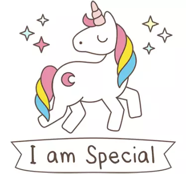 Ja sam posebna zidna naljepnica od jednoroga - TenStickers