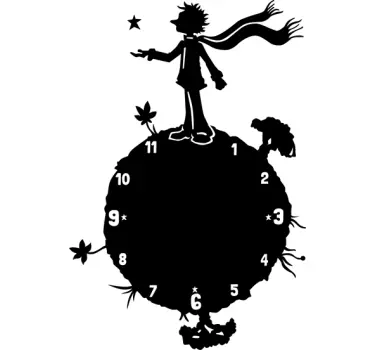 Sat naljepnica mali princ silueta - TenStickers