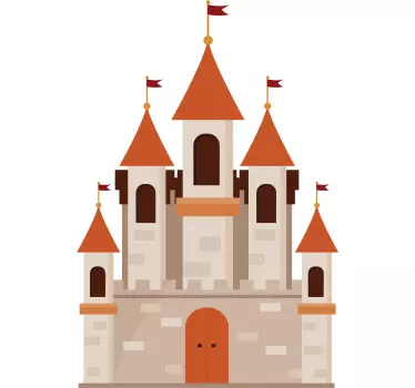 Naljepnica za rustikalni dvorac skica - TenStickers
