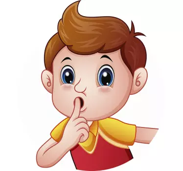 Naljepnica za djecu razigrani dječji izraz - TenStickers