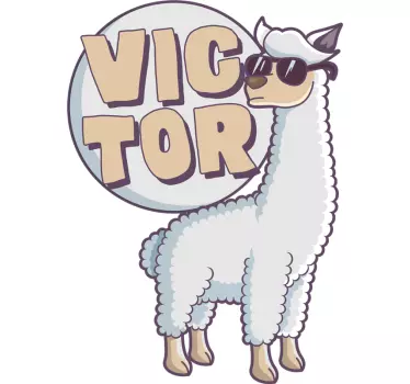 Naljepnica za prilagodbu naziva lame - TenStickers
