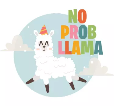 Naljepnica za djecu bez brige, lama! - TenStickers