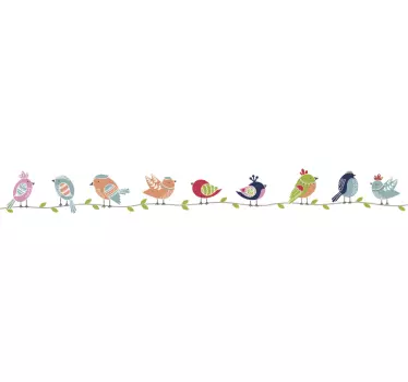 Naljepnica šarenih ptica - TenStickers
