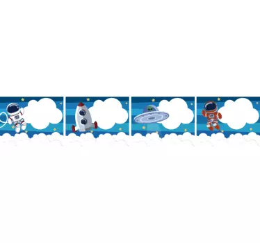 Naljepnica zidne svemirske granice - TenStickers