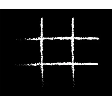 Naljepnica na zidu za djecu u spavaćoj sobi tic tac toe - TenStickers
