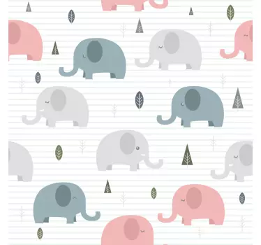 Dojenčad slonovi naljepnica - TenStickers