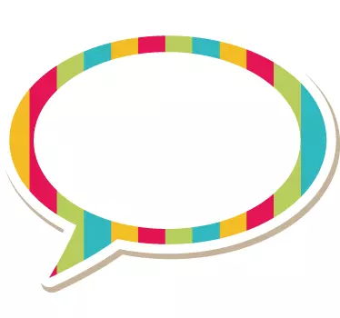 Naljepnica za djecu Živahni govorni oblačić - TenStickers