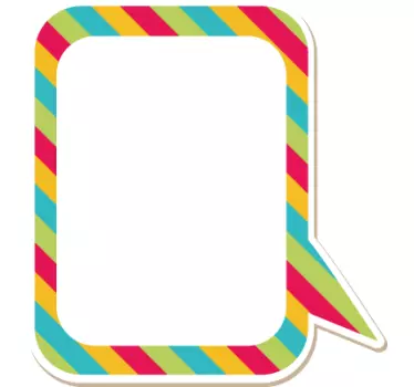 Naljepnica za djecu Šarena govorna oblačić - TenStickers