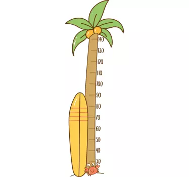 Naljepnica s tablicom visina palma - TenStickers