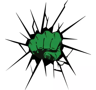 Hulk smash naljepnica za zid kuće - TenStickers