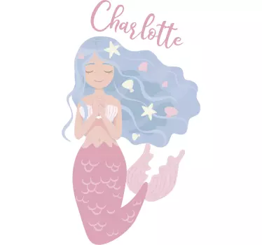 Obojeni sirena fantasy dekor - TenStickers