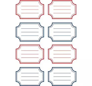 Naljepnice za školske potrepštine obrazovne zidne naljepnice - TenStickers
