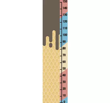 Naljepnica tablice visine metra za sladoled - TenStickers