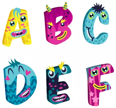 Naljepnica za djecu slovima abecede - TenStickers