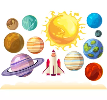 Naljepnica svemira planeta - TenStickers