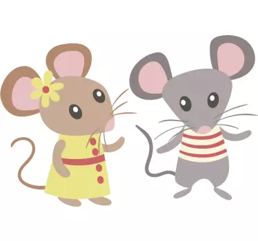 Miš voli djecu naljepnice - TenStickers