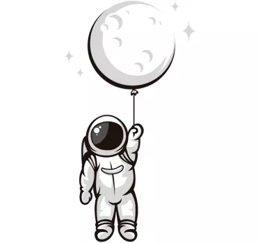 Naljepnica astronauta u svemiru - TenStickers