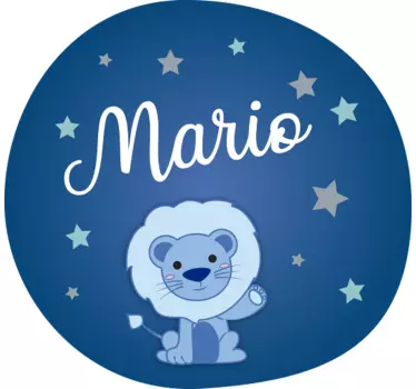 Dječji lav ilustracija zidna umjetnost - TenStickers