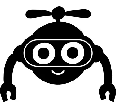 Naljepnica za djecu s dizajnom robota - TenStickers