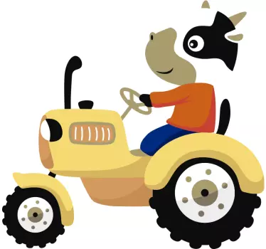 Traktorska ilustracija zidne umjetnosti - TenStickers