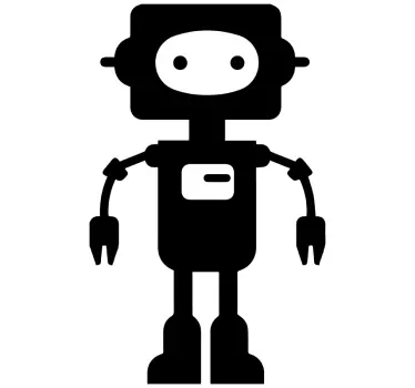 Naljepnica za djecu neobična figurica robota - TenStickers