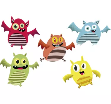 Naljepnica za djecu živopisna animirana stvorenja - TenStickers