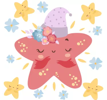 Naljepnica za djecu s simpatičnom zvijezdom - TenStickers