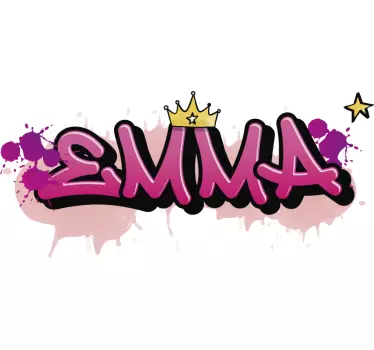 Grafiti za djevojke po mjeri decal - TenStickers