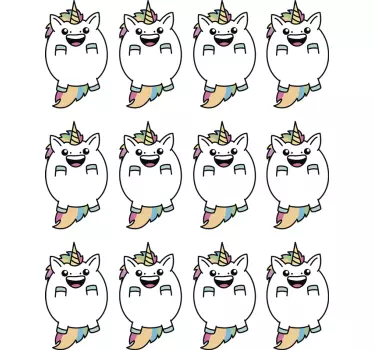 Naljepnica za zid dječjih jednoroga - TenStickers