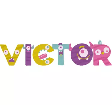 Monster font monster decal - TenStickers