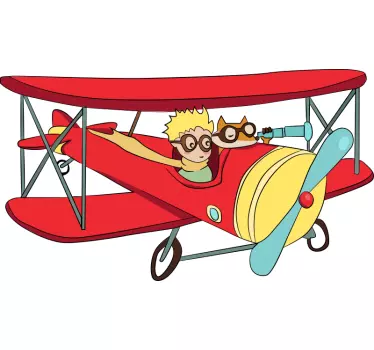 Mali princ avion bajka zid naljepnica - TenStickers