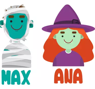Naljepnica za djecu prikaz prilagođenih znakova - TenStickers