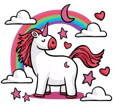 Naljepnica za djecu jednorog duge fantazije - TenStickers