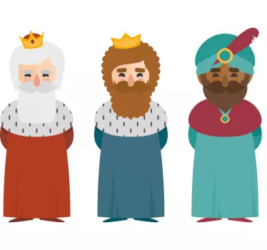 Naljepnica za djecu kraljevski lik trio - TenStickers