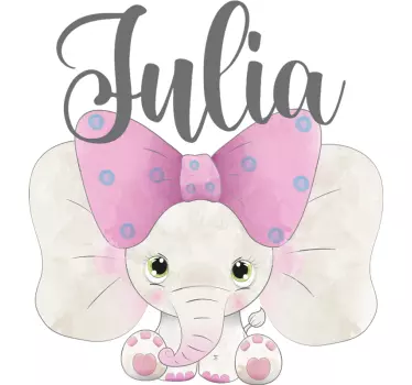 Naljepnica za djecu šarmantna umjetnička djela slona - TenStickers