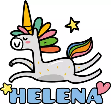 Jednobojna personalizirana zidna naljepnica iz bajke - TenStickers