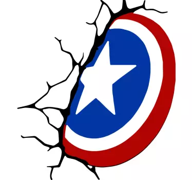 Naljepnica superheroja kapetana amerike - TenStickers