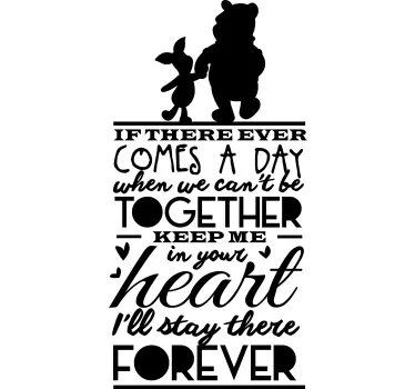 Naljepnice s inspiracijskim citatima winnie the pooh - TenStickers