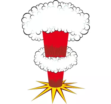 Naljepnica za prijenos nuklearne eksplozije - TenStickers