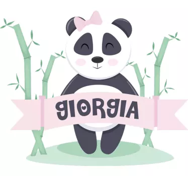 Naljepnica za djecu s simpatičnom pandom - TenStickers