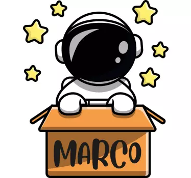 Naljepnica za djecu astronautska avantura - TenStickers
