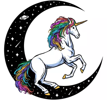 Naljepnica fantasy unicorn cinema - TenStickers