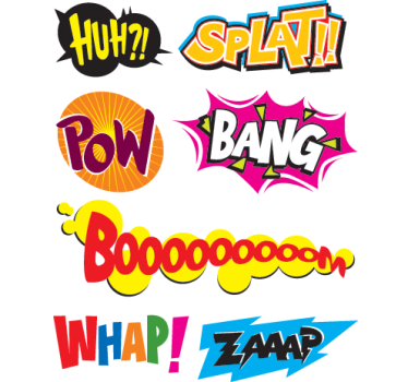 Naljepnica onomatopeja za djecu - TenStickers