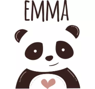 Sretna naljepnica za zid s imenom baby - TenStickers