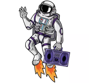 Svemirska naljepnica zvučnog prostora - TenStickers