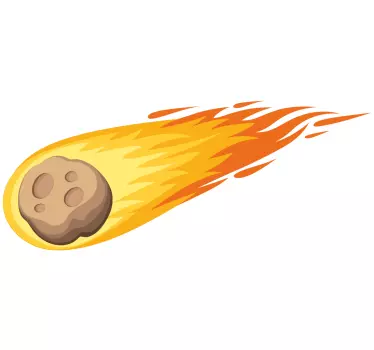 Kometa koja pada niz svemirsku naljepnicu - TenStickers