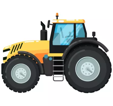 žuta naljepnica za traktorske igračke - TenStickers