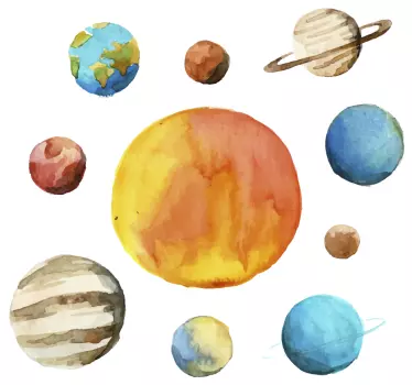 Naljepnica svemira raspored nebeskih planeta - TenStickers